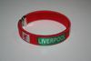 LIVERPOOL FC FOOTBALL CLUB RED FLEXIBLE BRACELET WRISTBAND ... SOCCER NEW 