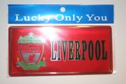 LIVERPOOL FC FOOTBALL CLUB SOCCER LICENSE PLATE STICKER ... NEW