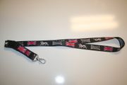 LONSDALE LONDON BLACK LANYARD KEYCHAIN PASSHOLDER TICKET HOLDER ... NEW