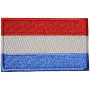 LUXEMBOURG COUNTRY FLAG SMALL IRON ON PATCH CREST BADGE . NEW