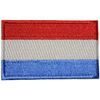 LUXEMBOURG COUNTRY FLAG SMALL IRON ON PATCH CREST BADGE . NEW