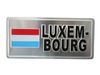LUXEMBOURG COUNTRY FLAG SMALL METAL LICENSE PLATE DECAL STICKER EMBLEM ... NEW