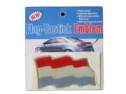 LUXEMBOURG COUNTRY FLAG WAVY BUMPER DECAL STICKER EMBLEM ...
