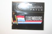 LUXEMBOURG COUNTRY FLAG WORD IRON-ON PATCH CREST BADGE .. NEW