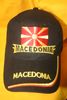 MACEDONIA COUNTRY FLAG BLACK HAT CAP ... NEW MACEDONIA COUNTRY FLAG BLACK HAT CAP ... NEW