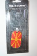 MACEDONIA COUNTRY FLAG METAL DOG TAG NECKLACE PENDANT .. NEW