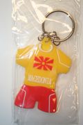 MACEDONIA COUNTRY FLAG SOCCER JERSEY KEYCHAINS ...NEW
