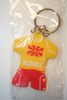 MACEDONIA COUNTRY FLAG SOCCER JERSEY KEYCHAINS ...NEW