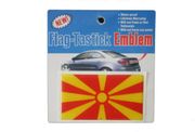 MACEDONIA COUNTRY FLAG  BUMPER STICKER ... NEW