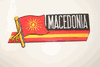 MACEDONIA OLD COUNTRY FLAG IRON ON PATCH CREST BADGE ... NEW