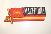 MACEDONIA OLD COUNTRY FLAG IRON ON PATCH CREST BADGE ... NEW