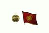 MACEDONIA OLD COUNTRY FLAG SMALL METAL LAPEL PIN BADGE .. NEW MACEDONIA OLD COUNTRY FLAG SMALL METAL LAPEL PIN BADGE .. NEW