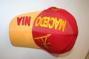 MACEDONIA RED & YELLOW HAT CAP EMBOSSED .. NEW