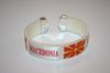 MACEDONIA WHITE SUPER THICK COUNTRY FLAG FLEXIBLE BRACELET WRISTBAND .. NEW