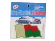 MADAGASCAR COUNTRY FLAG WAVY BUMPER DECAL STICKER EMBLEM ...