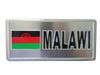 MALAWI COUNTRY FLAG SMALL METAL LICENSE PLATE STICKER DECAL EMBLEM ..NEW