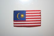 MALAYSIA COUNTRY FLAG SMALL IRON ON PATCH CREST BADGE .. NEW