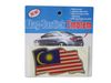 MALAYSIA COUNTRY FLAG WAVY BUMPER DECAL STICKER EMBLEM ...