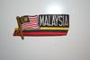 MALAYSIA COUNTRY FLAG WORD IRON ON PATCH CREST BADGE ... NEW