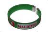 MALDIVES GREEN COUNTRY FLAG C' BRACELET WRISTBAND