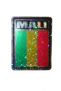 MALI SQUARE COUNTRY FLAG METALLIC BUMPER STICKER DECAL .. SIZE 3" X 4" INCHES .. NEW