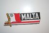 MALTA COUNTRY FLAG WORD IRON ON PATCH CREST BADGE .. NEW