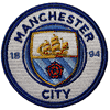 MANCHESTER CITY 1894 FOOTBALL CLUB Logo Embroidered Iron - On PATCH CREST BADGE ... Size : 3" Inch ROUND