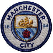 MANCHESTER CITY 1894 FOOTBALL CLUB Logo Embroidered Iron - On PATCH CREST BADGE ... Size : 3" Inch ROUND