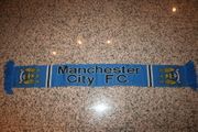 MANCHESTER CITY SOCCER FOOTBALL BLUE SCARF SCARVES .. NEW