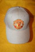 MANCHESTER UNITED FC FOOTBALL CLUB BEIGE  HAT CAP .... SOCCER .. NEW