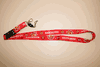 MANCHESTER UNITED FC FOOTBALL CLUB RED SOCCER LANYARD KEYCHAIN PASSHOLDER ... BIG LOGO... NEW