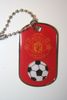  MANCHESTER UNITED FC FOOTBALL CLUB SOCCER RED METAL DOG TAG NECKLACE ... NEW