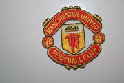 MANCHESTER UNITED " FOOTBALL CLUB " SMALL SOCCER CREST PATCH BADGE .... NEW