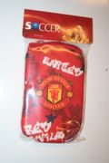 MANCHESTER UNITED FOOTBALL CLUB SOCCER CELL PHONE CASE HOLDER POUCH .. NEW