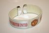 MANCHESTER UNITED FOOTBALL CLUB WHITE SUPER THICK FLEXIBLE BRACELET WRISTBAND .. NEW