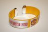 MANCHESTER UNITED FOOTBALL YELLOW SUPER THICK FLEXIBLE BRACELET WRISTBAND .. NEW