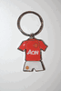 MANCHESTER UNITED METAL SOCCER FOOTBALL JERSEY KEYCHAIN ... NEW