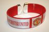 MANCHESTER UNITED RED SUPER THICK FLEXIBLE BRACELET WRISTBAND ... FOOTBALL CLUB .. NEW