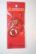 MANCHESTER UNITED SOCCER FOOTBALL METAL KEYCHAIN .. NEW