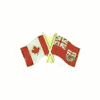 MANITOBA / CANADA PROVINCE FLAG SMALL METAL FRIENDSHIP LAPEL PIN BADGE .. CANADIAN PROVINCE .. NEW