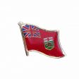 MANITOBA CANADIAN PROVINCIAL FLAG SMALL METAL LAPEL PIN BADGE .. NEW