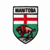 MANITOBA CANADIAN PROVINCIAL SMALL OVAL SHIELD IRON ON PATCH CREST BADGE .. NEW