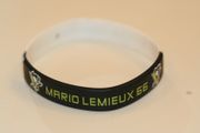 MARIO LEMIEUX #66 PITTSBURGH PENGUINS BLACK AND WHITE BRACELET (ADULT OR KIDS)