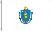 MASSACHUSETTS USA STATE 3' X 5' FEET NATIONAL FLAG ... LARGE BANNER TAPESTRY.
