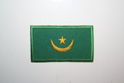 MAURITANIA COUNTRY FLAG SMALL IRON ON PATCH CREST BADGE ..NEW