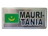 MAURITANIA COUNTRY FLAG SMALL METAL LICENSE PLATE DECAL STICKER DECAL EMBLEM .. NEW