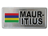 MAURITIUS COUNTRY FLAG SMALL MERAL LICENSE PLATE DECAL STICKER EMBLEM .. NEW