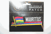 MAURITIUS COUNTRY FLAG WORD IRON ON PATCH CREST BADGE .. NEW