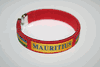 MAURITIUS RED COUNTRY FLAG FLEXIBLE C BRACELET WRISTBAND .. NEW