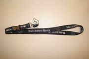 MERCEDES-BENZ BLACK CAR AUTOMOBILE LANYARD KEYCHAIN PASSHOLDER ... MERCEDES  BENZ ..  NEW